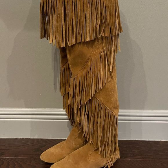 Sam Edelman over the knee fringe boots - Picture 4 of 5